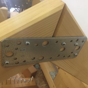 Conector metalic plat pentru lemn - dimensiuni diverse