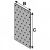 Placa metalica zincata perforata imbinare lemn 100x140x2 mm